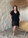 Жіноча чорна пляжна туніка PLUS SIZE SW4038 фото 3